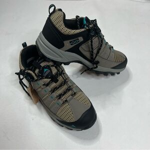 Women's Athletic Hiking Shoes - Black and Tan
